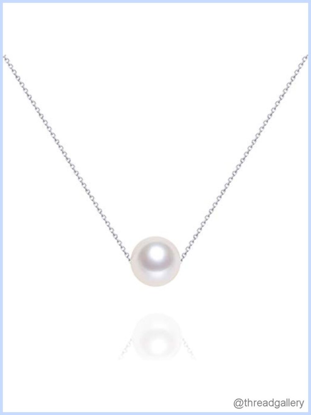 AAAA Freshwater Cultured Pearl Pendant Necklace 925 Sterling Silver Chain